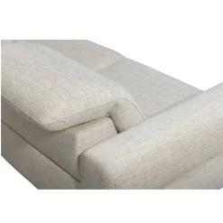 Leen Bakker Bank Dave 3-zits - elektrisch verstelbaar - lichtgrijs New