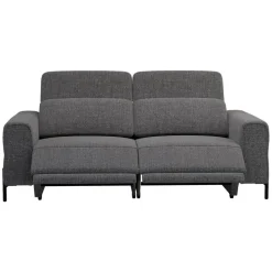 Leen Bakker Bank Dave 3-zits - elektrisch verstelbaar - stof Chacha - grijs Hot