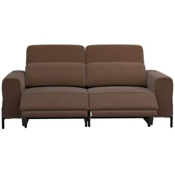 Leen Bakker Bank Dave 3-zits - elektrisch verstelbaar - stof Billy Joe - cognac Clearance