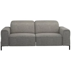 Leen Bakker Bank Dave 3-zits - elektrisch verstelbaar - stof Pure - grijs Online