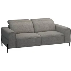 Leen Bakker Bank Dave 3-zits - elektrisch verstelbaar - stof Pure - grijs Online