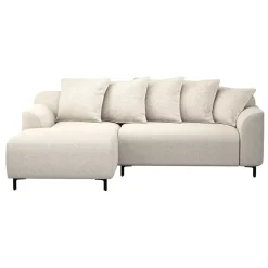 Leen Bakker Bank Elsa met chaise longue links - stof Eden - beige Clearance