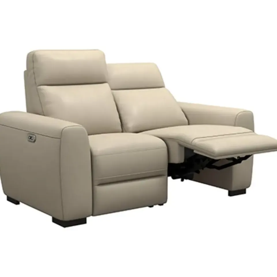 Leen Bakker Bank James elektrisch verstelbaar 2-zits - stof Melbourne - taupe Outlet