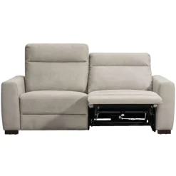 Leen Bakker Bank James elektrisch verstelbaar 3-zits - zilvergrijs Online