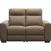 Leen Bakker Bank James elektrisch verstelbaar 2-zits - stof Gaucho - taupe Clearance