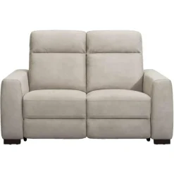 Leen Bakker Bank James elektrisch verstelbaar 2-zits - zilvergrijs