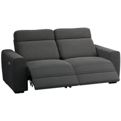 Leen Bakker Bank James elektrisch verstelbaar 3-zits - stof Supple - antraciet Sale
