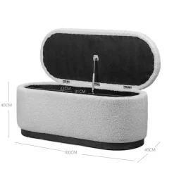 Nordlys Bank met opbergruimte en mosterdgeel fluweel Clearance