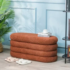 Nordlys Bank met opbergruimte in terracotta lussen Online