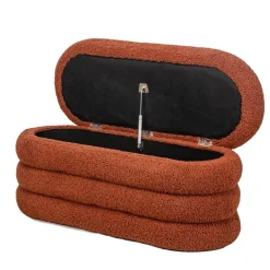 Nordlys Bank met opbergruimte in terracotta lussen Online