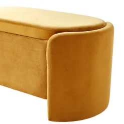 Nordlys Bank met opbergruimte in witte lussen Best