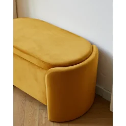 Nordlys Bank met opbergruimte in witte lussen Best