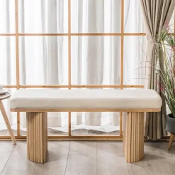 Nordlys Bank met opbergruimte in fluweel Discount