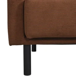 Leen Bakker Bank Siem 2,5-zits - ribstof Fjord - terracotta Outlet