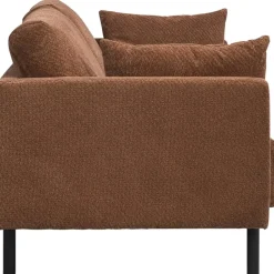 Leen Bakker Bank Siem 2,5-zits - stof Egon - terracotta Best