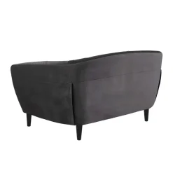 Leen Bakker Bank Thyrza 2-zits - fluweel - donkergrijs Online