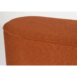 Giga Living Bankje Rood Bouclé - 93x35x45cm - Halbankje - Marcos Best