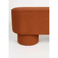 Giga Living Bankje Rood Bouclé - 93x35x45cm - Halbankje - Marcos Best