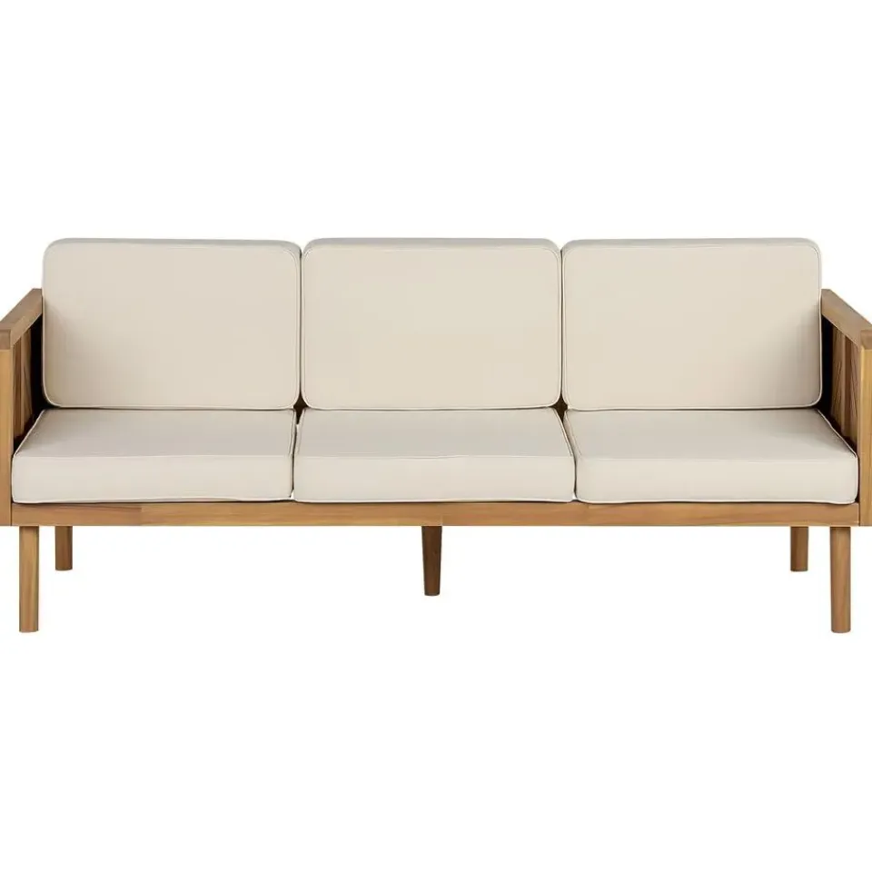 Beliani BARATTI - Driezitsbank - Lichte houtkleur - Acaciahout Sale