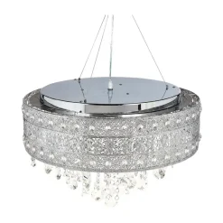 Beliani BARBEIRA - Kroonluchter - Zilver - Ijzer Best