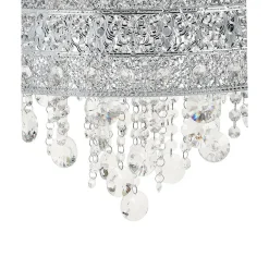 Beliani BARBEIRA - Kroonluchter - Zilver - Ijzer Best