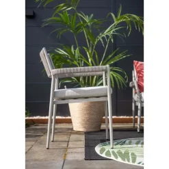 Garden Impressions Barcelona dining fauteuil - taupe - rope grey sand - valley sand Discount