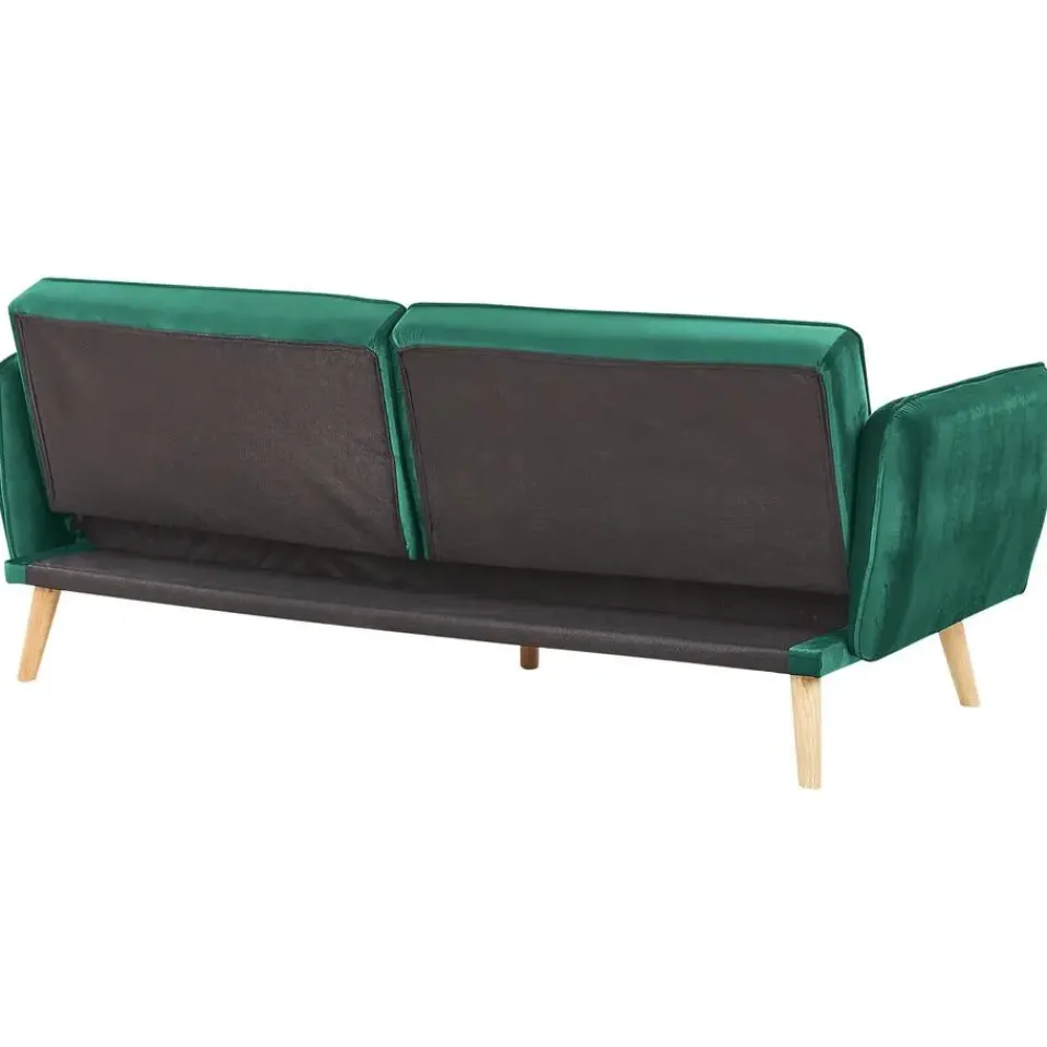 Beliani BARDU - Slaapbank 2-zits - Groen - Fluweel Hot