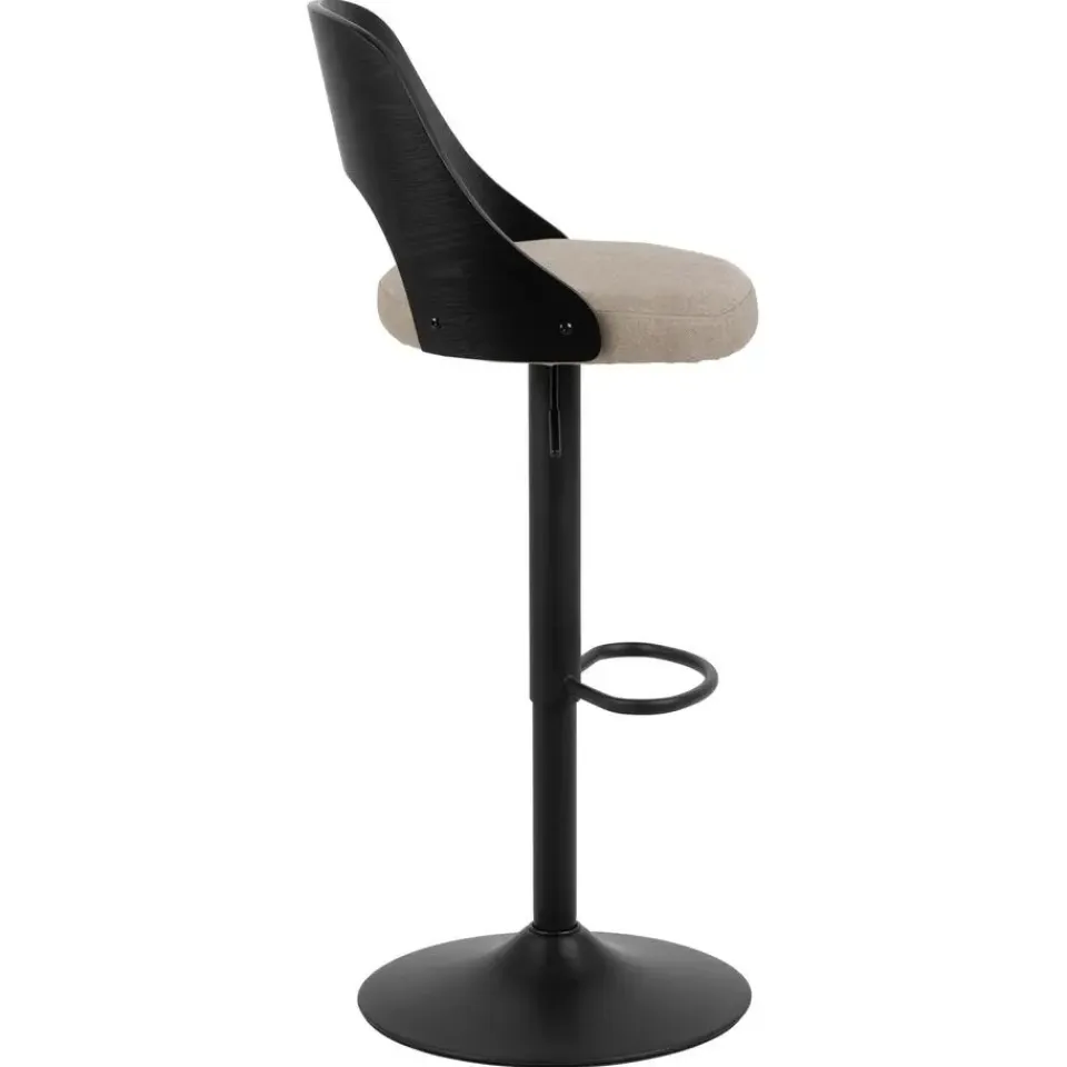 Giga Living Barkruk Zand Stof - Zitbreedte 47cm - 47x51x113cm - Lucas - Set van 2 Hot