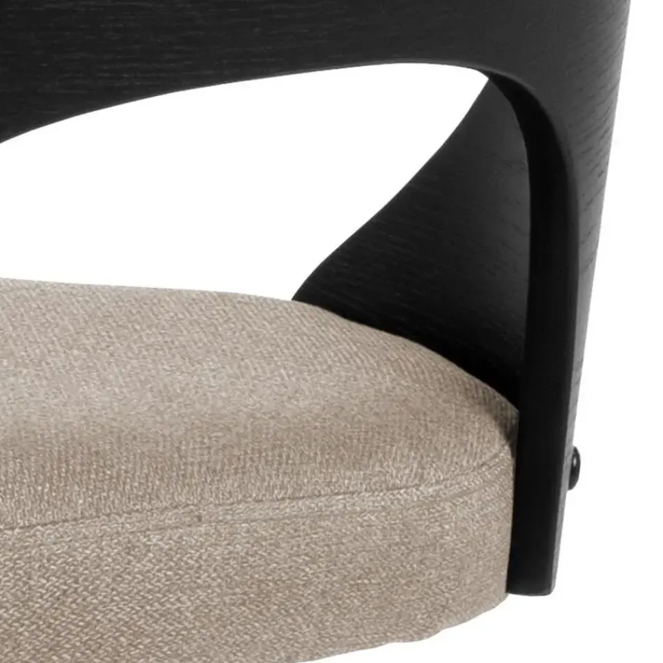 Giga Living Barkruk Zand Stof - Zitbreedte 47cm - 47x51x113cm - Lucas - Set van 2 Hot