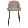 Giga Meubel Barstoel Taupe - Zithoogte 65cm - Scandinavisch - Stoel Maxime - Set van 2 Online