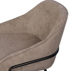 Giga Meubel Barstoel Taupe - Zithoogte 65cm - Scandinavisch - Stoel Maxime - Set van 2 Online