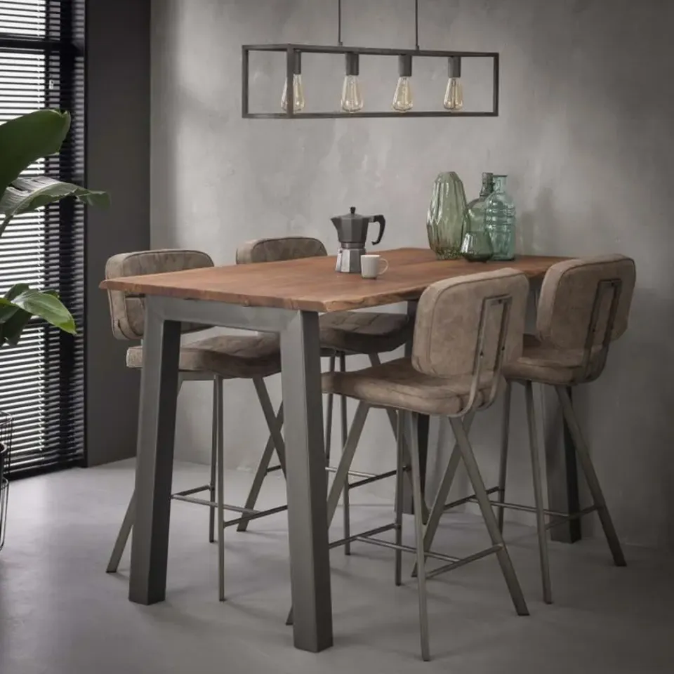 Giga Living Bartafel Acaciahout - 147cm - Rechthoekig - Tafel Edge Clearance