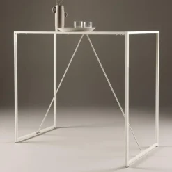 Fjôrd Bartafel Beige Metaal - 120x60x105cm - Brea Clearance