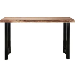 Giga Living Bartafel Boomstam Acaciahout - Naturel - Rechthoek - 150cm New