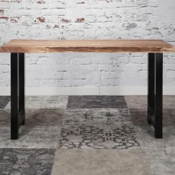 Giga Living Bartafel Boomstam Acaciahout - Naturel - Rechthoek - 150cm New