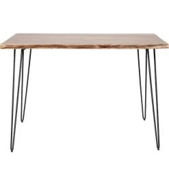 Giga Living Bartafel Hout 130cm - Boomstamtafel - Metalen Frame New