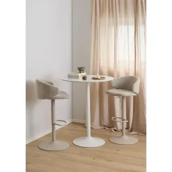 Giga Living Bartafel Wit Keramiek - Metaal - 80x80x105cm - Laurens Hot