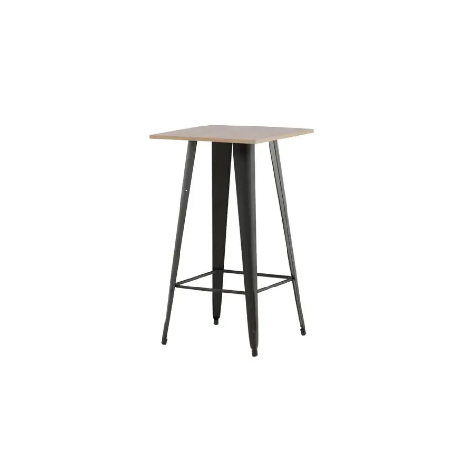 Fjôrd Bartafel Zwart Hout - 60x60x105cm - Tempe Online