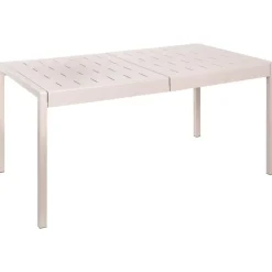Beliani BARTICA - Tuintafel - Beige - 154 x 84 cm - Synthetisch materiaal Clearance