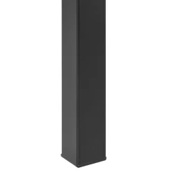 Beliani BARTICA - Tuintafel - zwart - 154 x 84 cm - Synthetisch materiaal Outlet