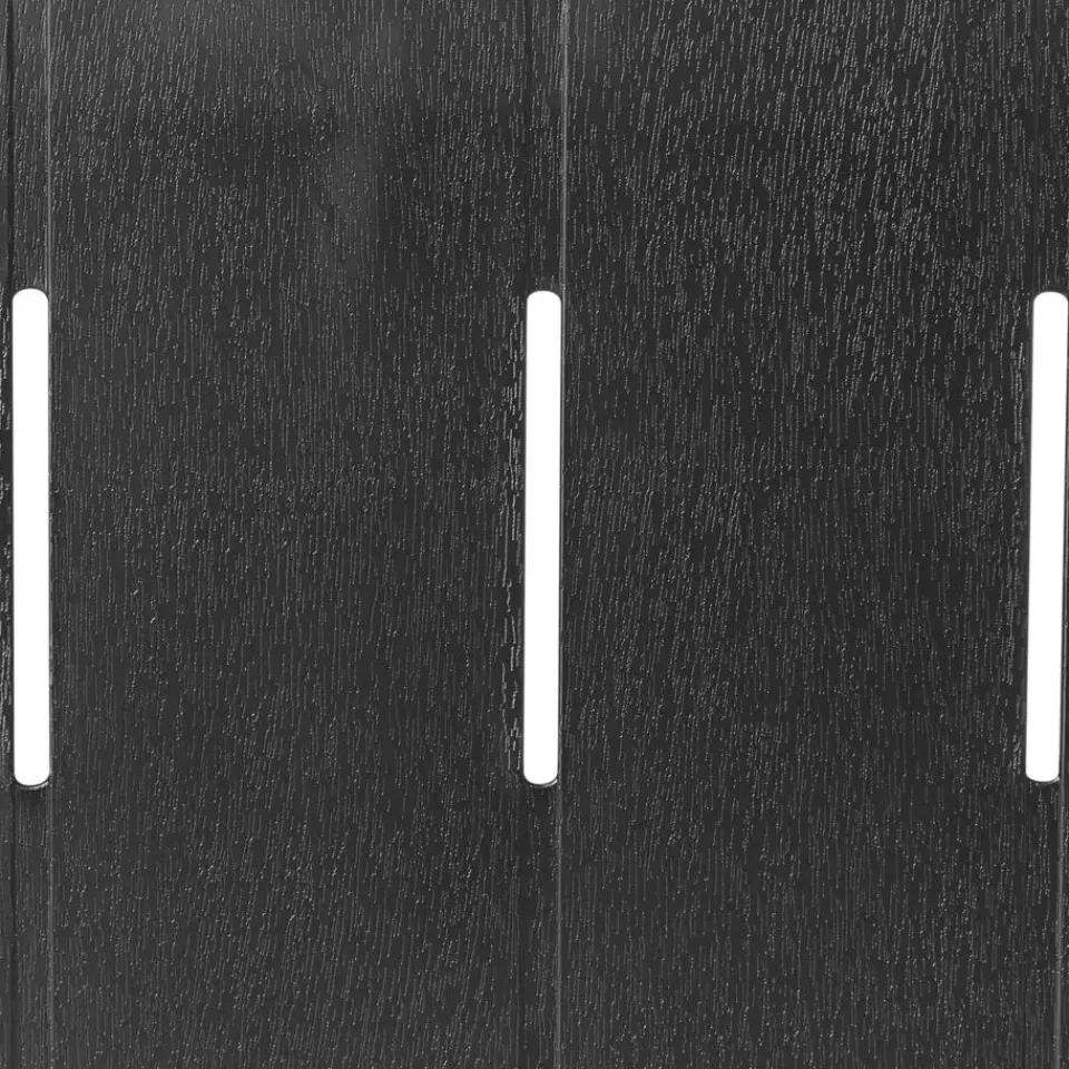 Beliani BARTICA - Tuintafel - zwart - 154 x 84 cm - Synthetisch materiaal Outlet