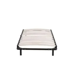 Beliani BASIC - Vrijstaande lattenbodem - Zwart - 90 x 200 cm - Staal Outlet