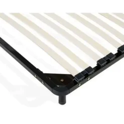 Beliani BASIC - Vrijstaande lattenbodem - Zwart - 160 x 200 cm - Staal Online