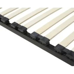 Beliani BASIC - Vrijstaande lattenbodem - Zwart - 140 x 200 cm - Staal Online