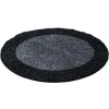 Muratap Basic Rond Shaggy Kader vloerkleed Antraciet / Grijs Hoogpolig - 200 CM ROND Hot