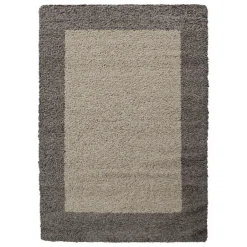 Muratap Basic Shaggy Kader vloerkleed Taupe Hoogpolig - 300x400 CM Discount