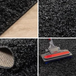 Muratap Basic Shaggy vloerkleed Antraciet Hoogpolig - 160x230 CM Sale