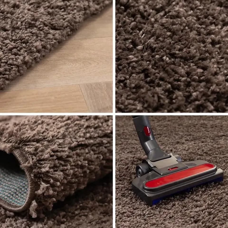 Muratap Basic Shaggy vloerkleed Taupe Hoogpolig - 160x230 CM Sale