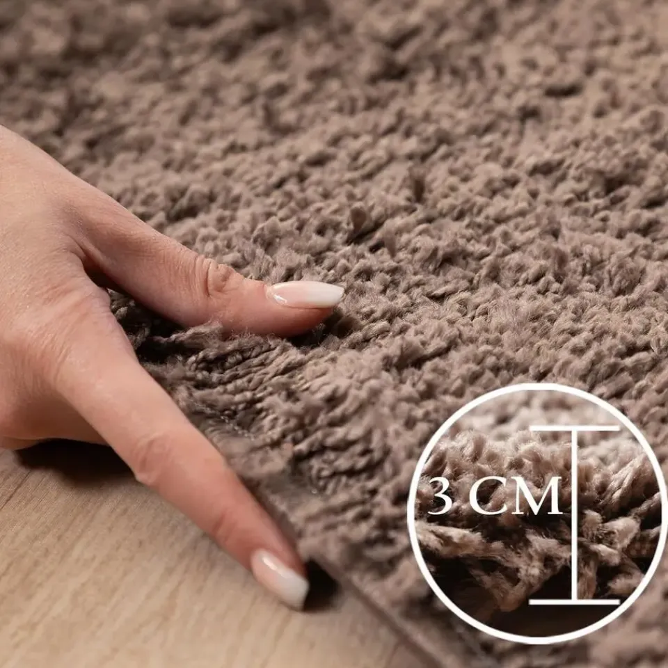 Muratap Basic Shaggy vloerkleed Taupe Hoogpolig - 160x230 CM Sale