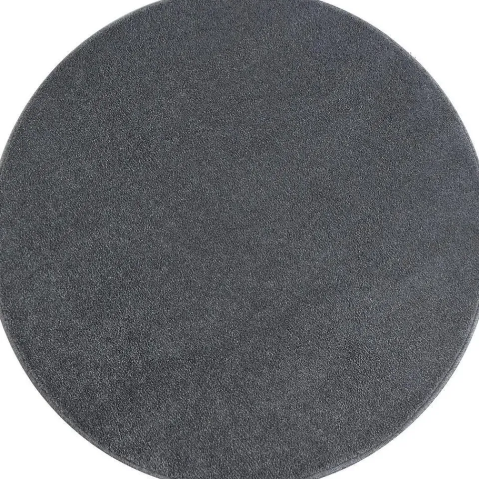 Muratap Basics Effen Rond Vloerkleed Lichtgrijs Laagpolig - 160 CM ROND Discount